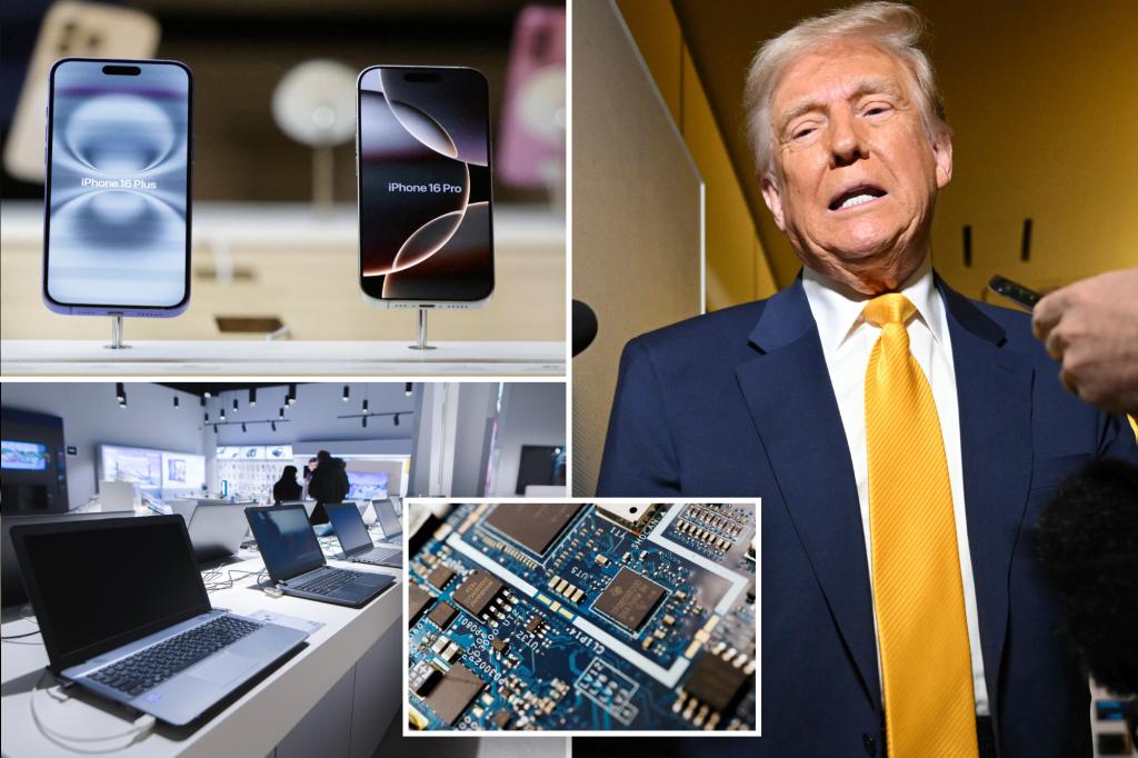 Trump notifies the semiconductor chip tariffs in foreign electronics