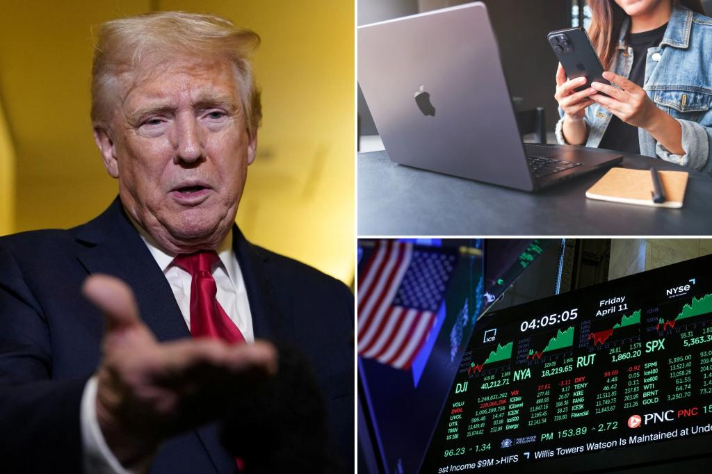 Technology shares increase as Trump stops tariffs on phones, electronics